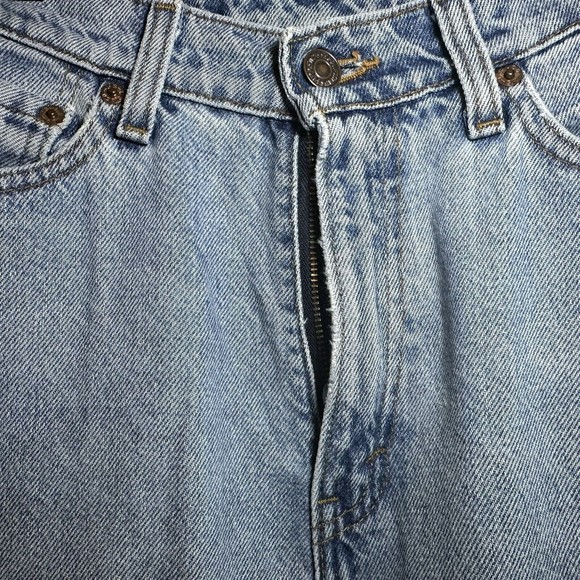 90`s Levi’s 512 Women`s Slim Fit Tapered Leg  Light Blue Denim Vtg Jeans Size 9 - Picture 5 of 8